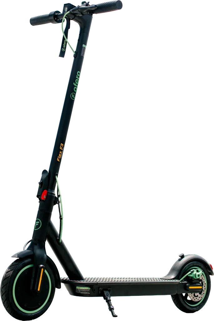 Ofero Flex F3 electric kick scooter, full exterior view.