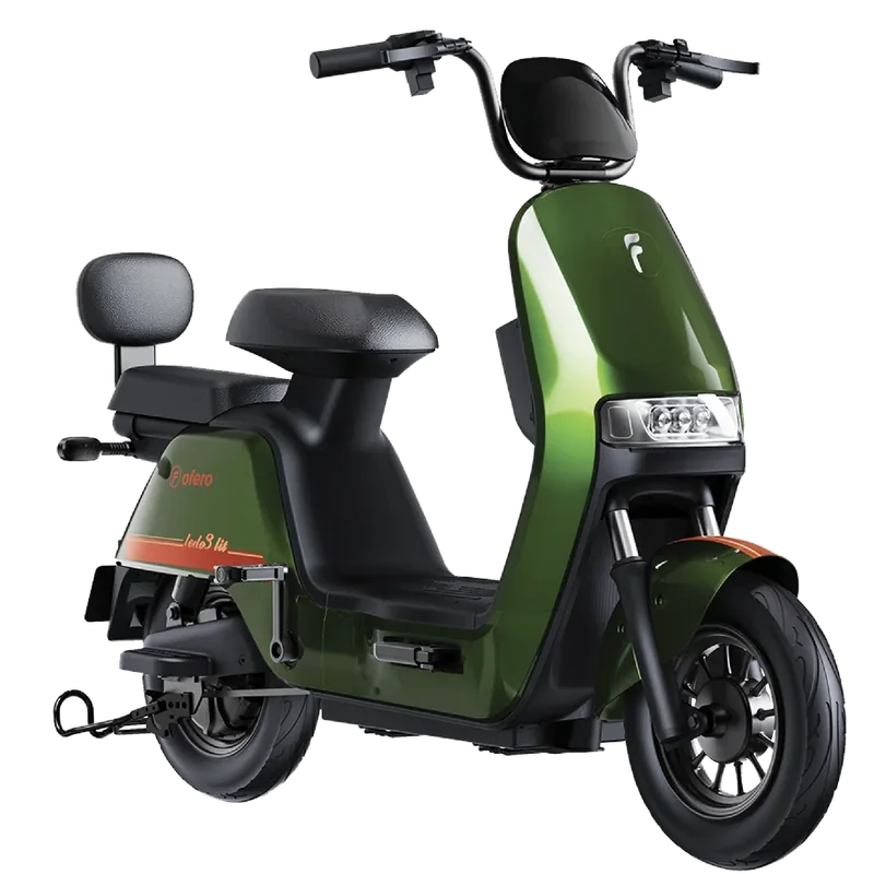 Green front three-quarter view — Ofero Ledo 3 sample vehicle.
